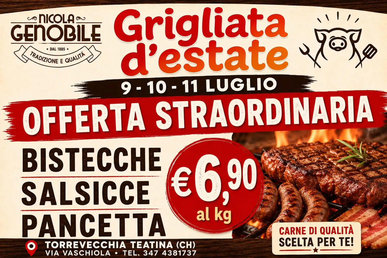 Genobile - Grigliata d'estate, offerta straordinaria per la tua grigliata!